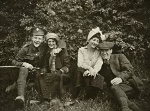 Puttee Collection: WW1 - Brother, Sister and partners before outbreak of war