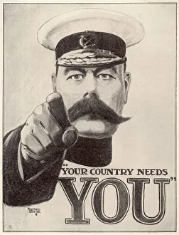 Recruitment Gallery: Ww1 / C 1915 / Kitchener Pos