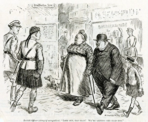 Images Dated 12th August 2016: WW1 - Cartoon - Army of occupation