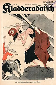 Marianne Prints: Ww1 Cartoon / Chief / Squaw