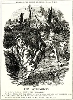 Meet Prints: WW1 - Cartoon - Jolly trench warfare
