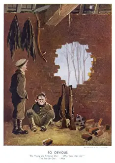 Brick Work Prints: Ww1 Cartoon / So Obvious