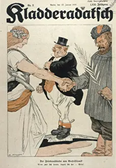 Ussr Prints: WW1 CARTOON / USSR PEACE