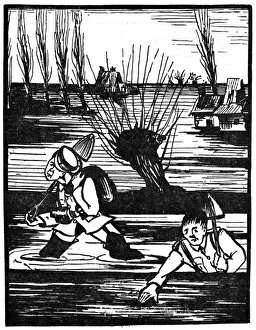 WW1 cartoon - the water logged Western Front WW1 cartoon - the water logged Western Front