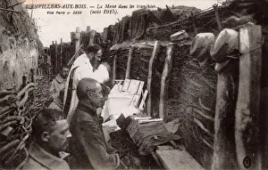 Images Dated 24th March 2017: WW1 - Catholic Mass in the Trenches at Bienvillers-aux-Bois