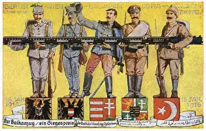 Balkan Prints: WW1 - The Central Powers unified holding the Balkan Express