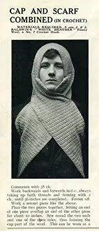 Knitting Gallery: WW1 crocheted cap and scarf combined for soldiers
