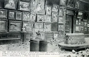 Galerie Prints: WW1 - Damage to the Henry Vasnier Gallery, Reims