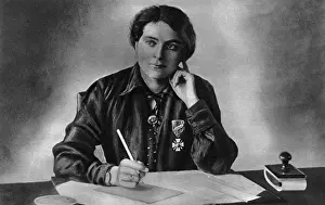 Croix Prints: WW1 - Emilienne Moreau, Heroine of Loos - Croix de Guerre