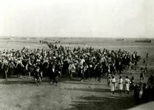 Camel Gallery: WW1 - Feisals Army coming into Yanbu, Saudi Arabia