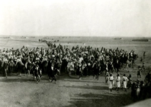 Camel Gallery: WW1 - Feisals Army coming into Yanbu, Saudi Arabia