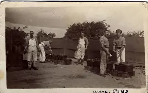 Wool Prints: WW1 Field Kitchen, Bovington Army Camp, Wool, Purbeck, Dorset, England. Date: 1910s