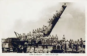 Cannon Prints: WW1 - French 400 mm railway howitzer and artillery squadron