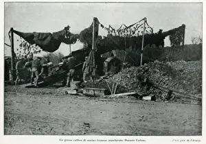 Masked Prints: WW1 - French artillery masked during the action