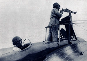 WW1 - French monoplane armoured and armed with machine gun WW1 - French monoplane armoured and armed with machine gun