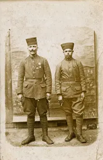 Croix Prints: WW1 - French Zouave soldiers - awarded The Croix de Guerre