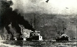 Flow Gallery: WW1 - German fleet sail to Scapa Flow, Scotland, UK