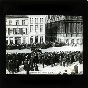 Occupying Prints: WW1 - German Occupying Troops, Ghent, East Flanders