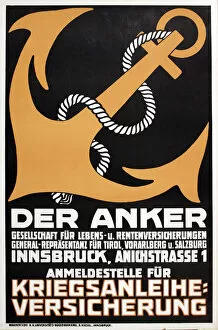 Pension Collection: WW1 German poster, Der Anker (The Anchor)
