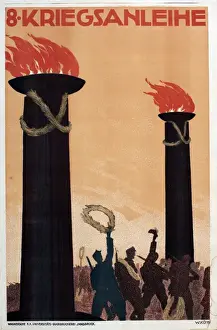 WW1 German poster, War Loans