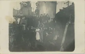WW1 German Warship at Dock