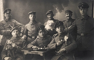 Ww1 Germans with Mascots Ww1 Germans with Mascots