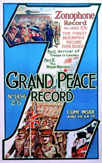 Celebration Prints: WW1 - Grand Peace Record, Zonophone