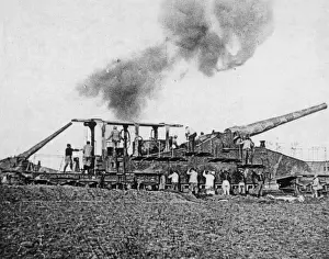 Barrage Prints: WW1 - Heavy Artillery - French 40cm Railway Guns