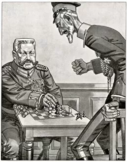 Nikolayevich Collection: WW1 - Hindenburg checkmates the Russians