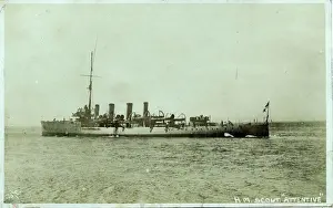 WW1 HMS Attentive - Scout Cruiser