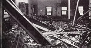 WW1 - Home Front - Daylight Air Raid - Damage to GPO, London WW1 - Home Front - Daylight Air Raid - Damage to GPO, London