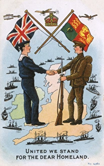 Images Dated 24th March 2017: WW1 - Ireland and Britain united in the common cause