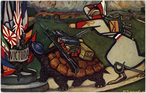 Reach Prints: WW1 - Italian Propaganda - The Tortoise and the Hare