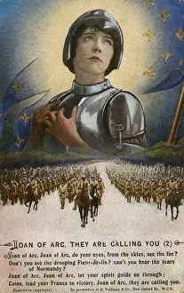 Joan Prints: WW1 - Joan of Arc inspiring French forces to deeds of valour