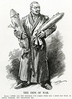 Personified Gallery: WW1 - Kaiser disappointed with his Zeppelin and U-Boat