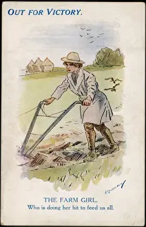 Ploughs Prints: Ww1 Land Girl