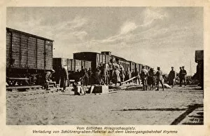 Images Dated 26th July 2016: WW1 - Loading Trench-building materials - Krymne, Ukraine