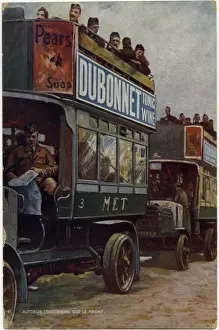 Hoardings Prints: WW1 - London Buses at the Front