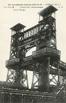 WW1 - Loos - Tower Bridge - pithead gear towers WW1 - Loos - Tower Bridge - pithead gear towers