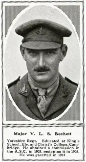 WW1 - Major V Ls Beckett - Yorkshire Regiment