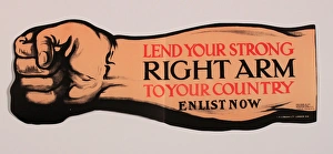 Images Dated 8th March 2014: WW1 - Parliamentary Recruiting poster