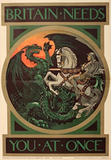 Images Dated 8th March 2014: WW1 - Parliamentary Recruiting poster