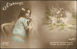 Papa Gallery: Ww1 Postcard Girl / Doll