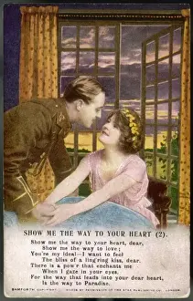 Ww1 Postcard Heart 1914