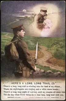 Ww1 Postcard Long Trail