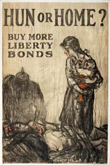 Fundraising Gallery: WW1 poster, Hun or Home?