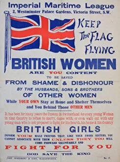 Images Dated 24th April 2014: WW1 poster, Imperial Maritime League