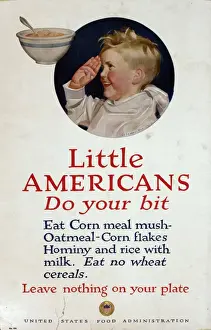 Supplies Prints: WW1 poster, Little Americans do your bit