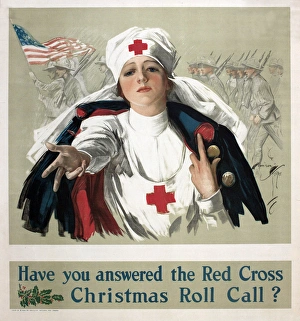 Answered Gallery: WW1 poster, Red Cross