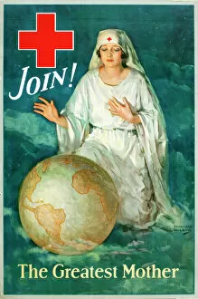 Images Dated 19th November 2015: WW1 poster, Red Cross recruitment